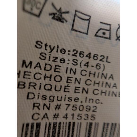 Disney Princess Belle Yellow Dress Girls Halloween Costume Dress-Up Size S 4-6 - Picture 9 of 10